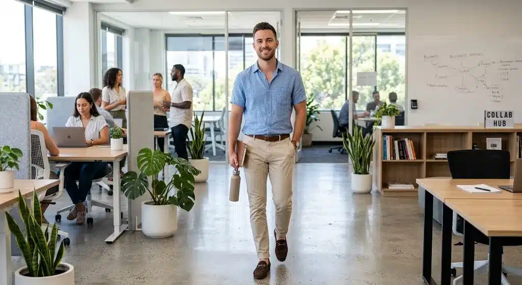 Smart casual men outfit for modern workplace