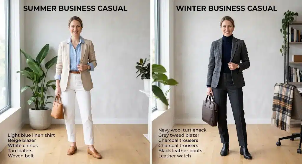 Mens business casual outfits for summer and winter