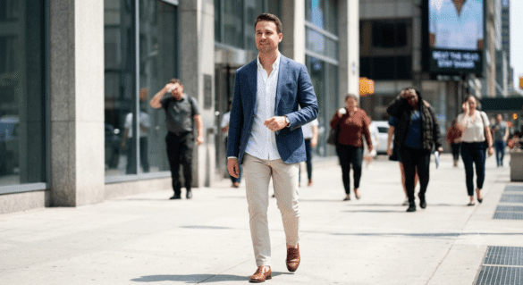 business casual men summer
