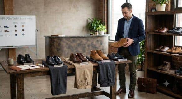 business casual men shoes