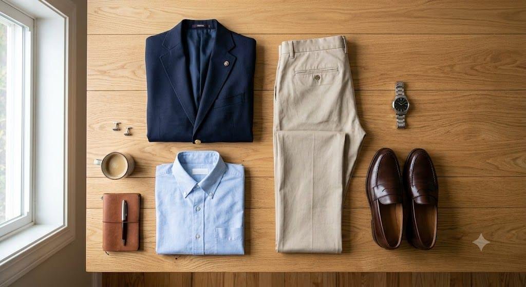 business casual men attire