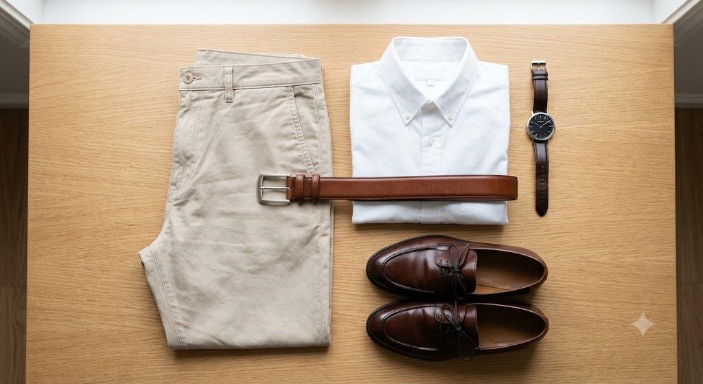 business casual men interview