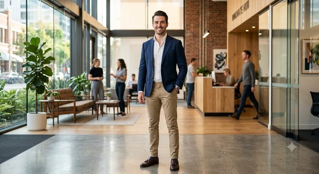 business casual men outfit