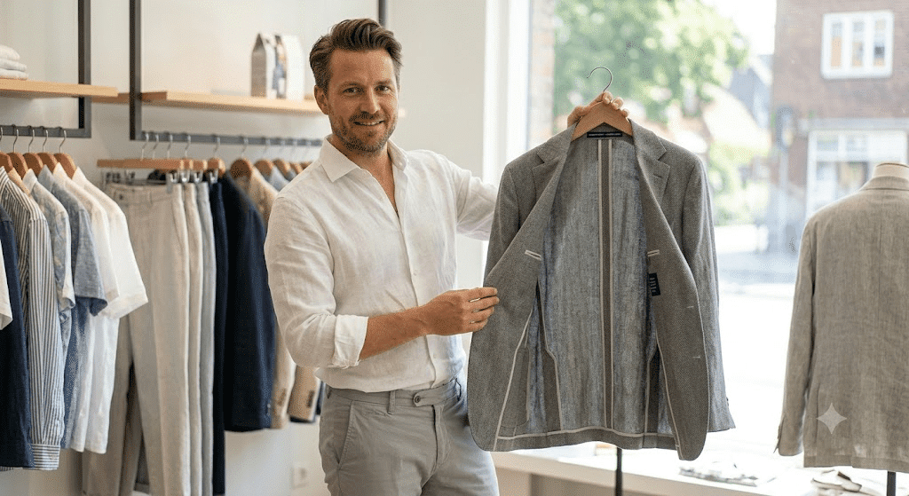 business casual men summer