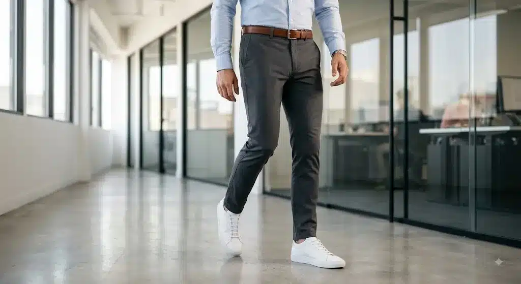 black business casual sneakers smart casual outfit