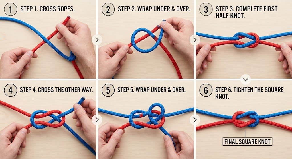 ow to tie a full Windsor knot step by step