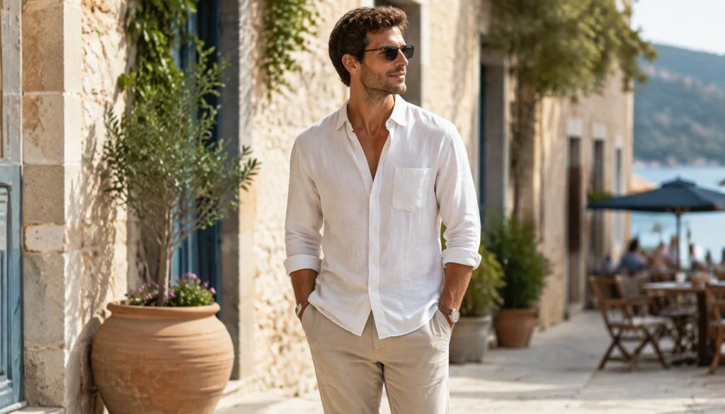 Summer men's business casual outfit